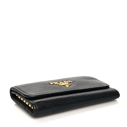 Prada Vitello Move 6 Key Holder Black 4 of 8