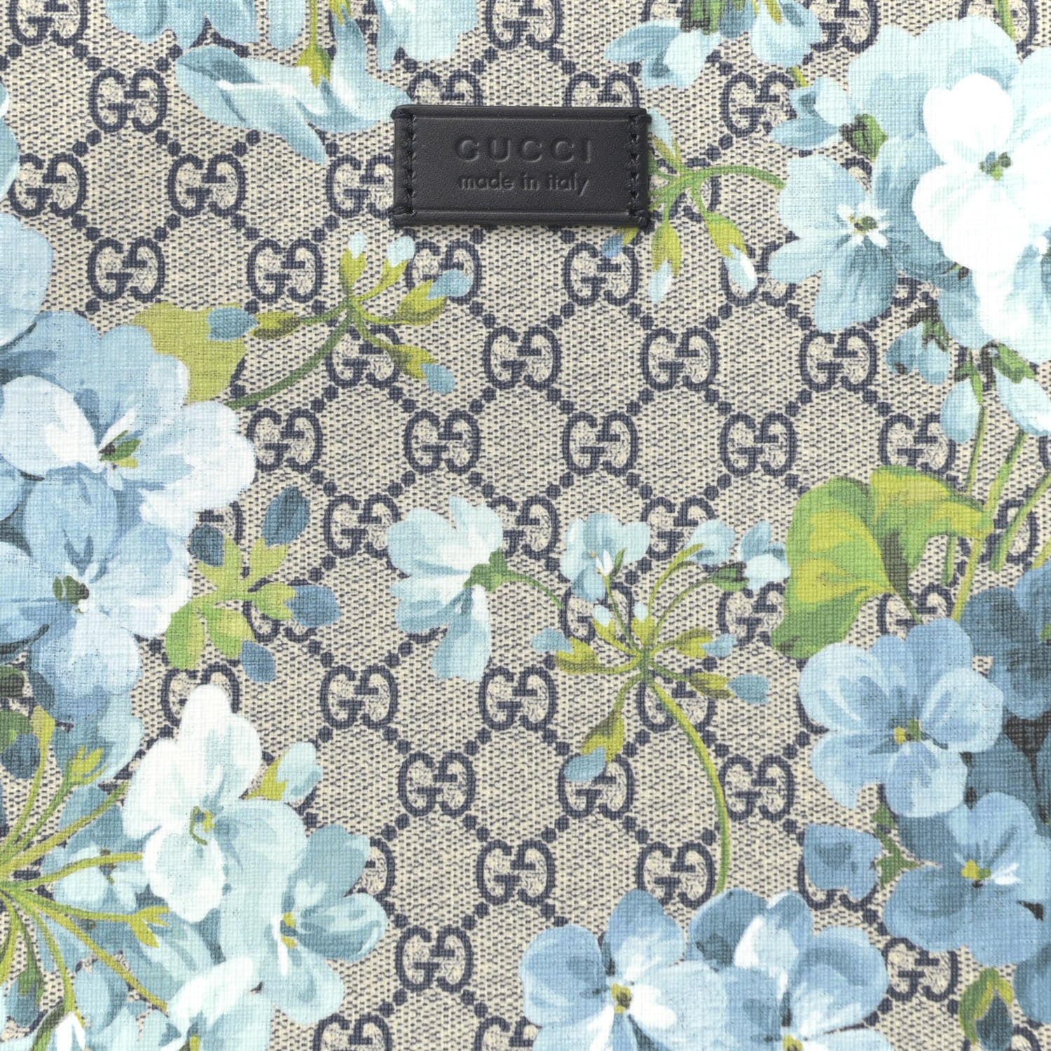 Gucci Soft GG Supreme Monogram Blooms Vertical Tote Blue 8 of 10
