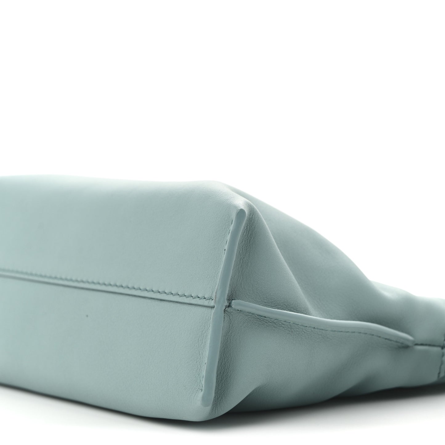 X SUNA FUJITA Nappa Flamenco Knot Clutch Water