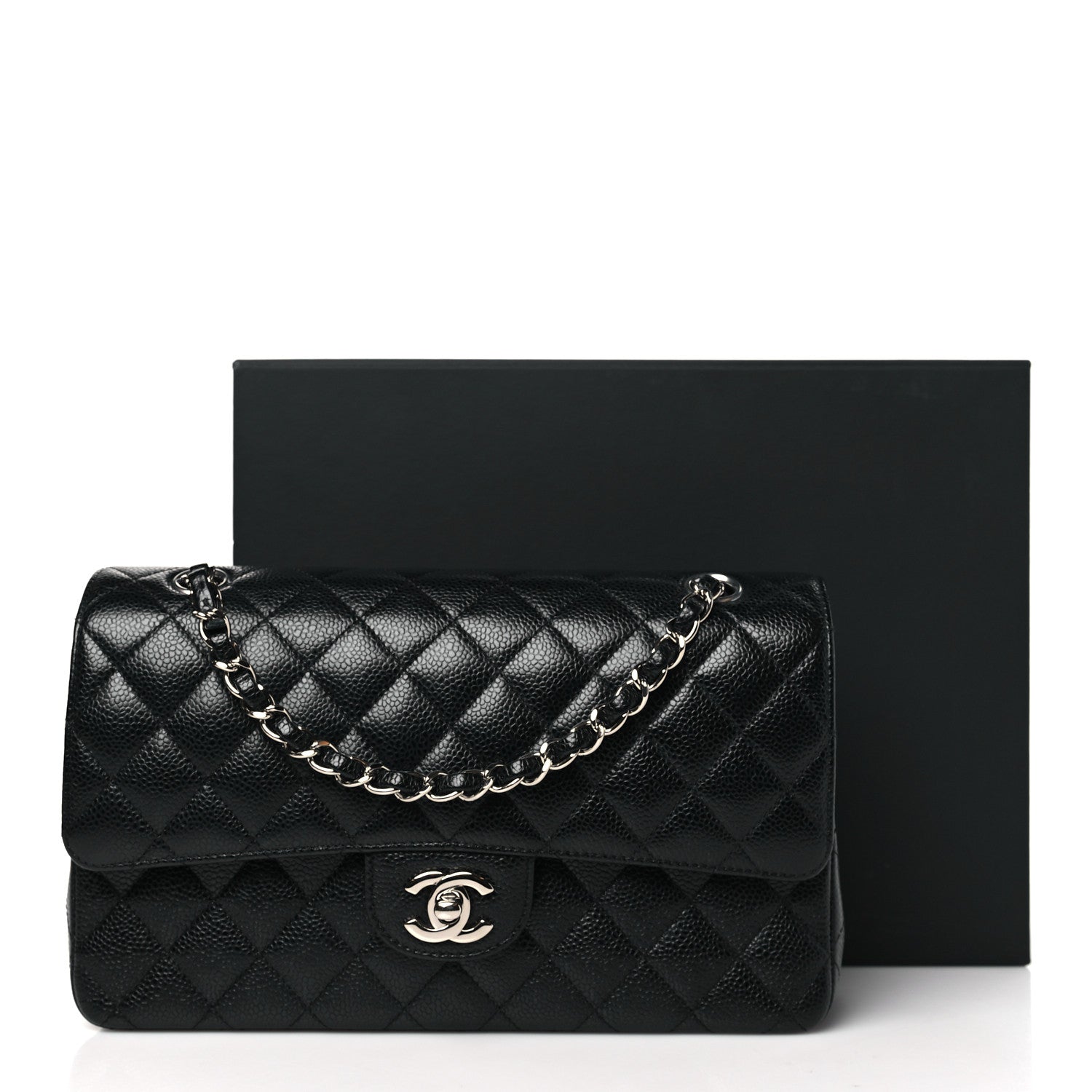 Chanel Caviar Quilted Medium Double Flap Black 13 of 13