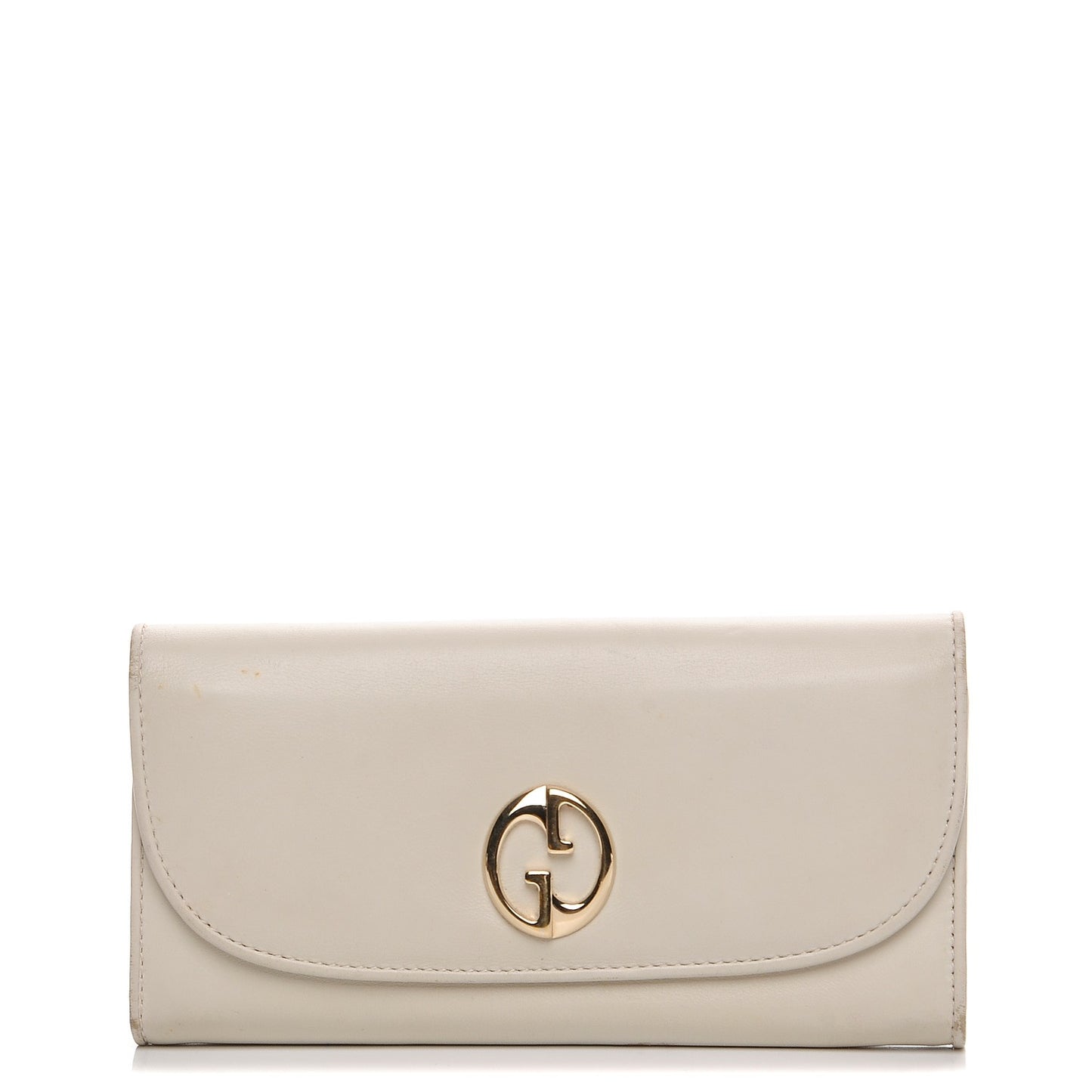 Calfskin 1973 Continental Clutch Wallet Off White