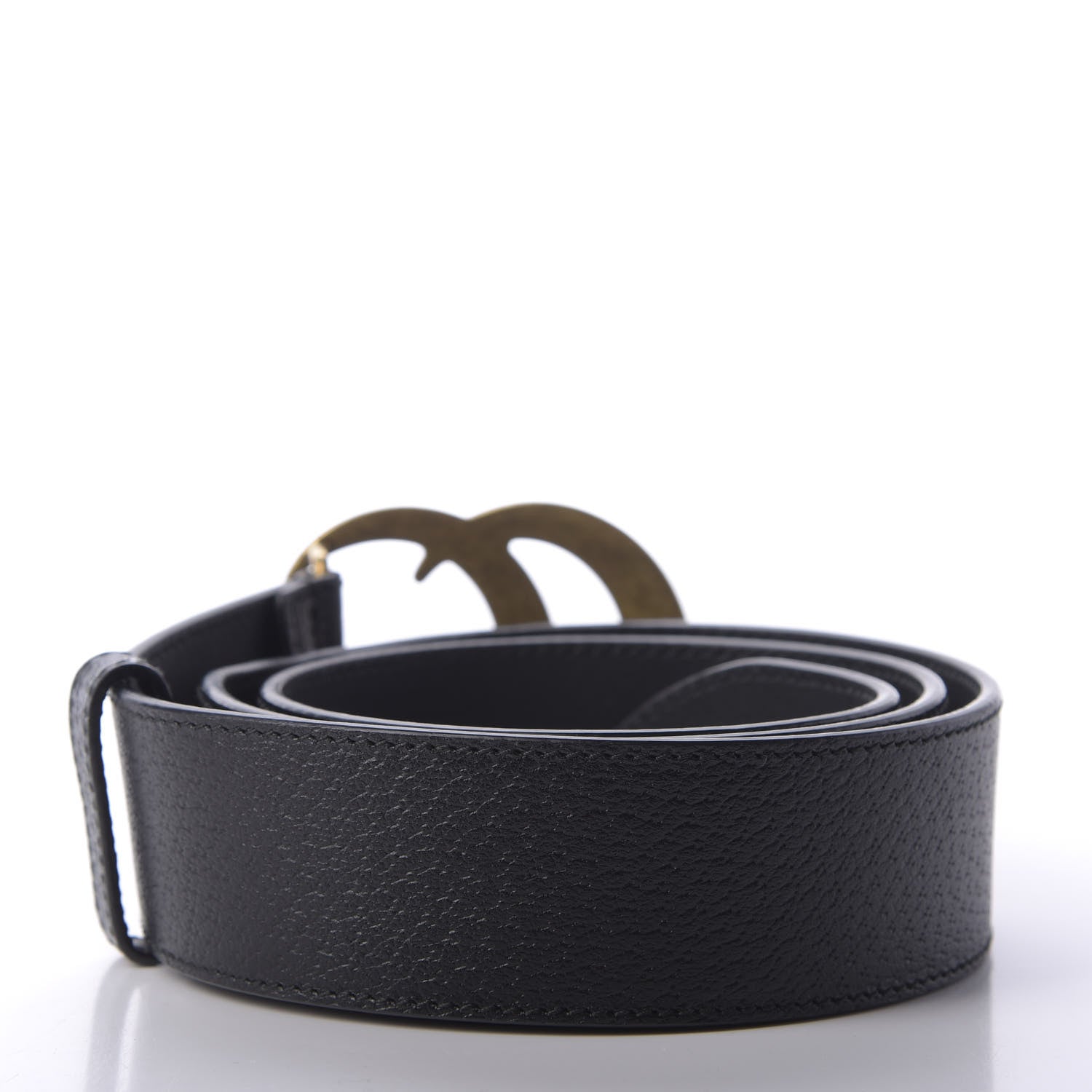Gucci Textured Calfskin Double G 40mm Belt 85 34 Black 2 of 3
