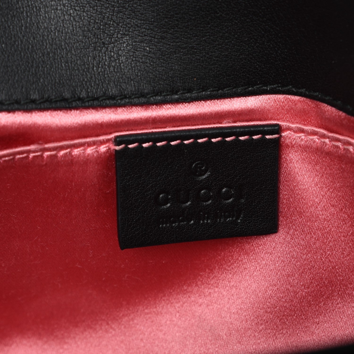 Gucci Velvet Matelasse Mini GG Marmont Shoulder Bag Black 6 of 7
