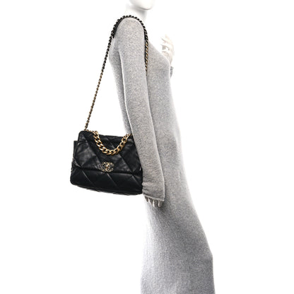Chanel Lambskin Quilted Large Chanel 19 Flap Black 2 of 11