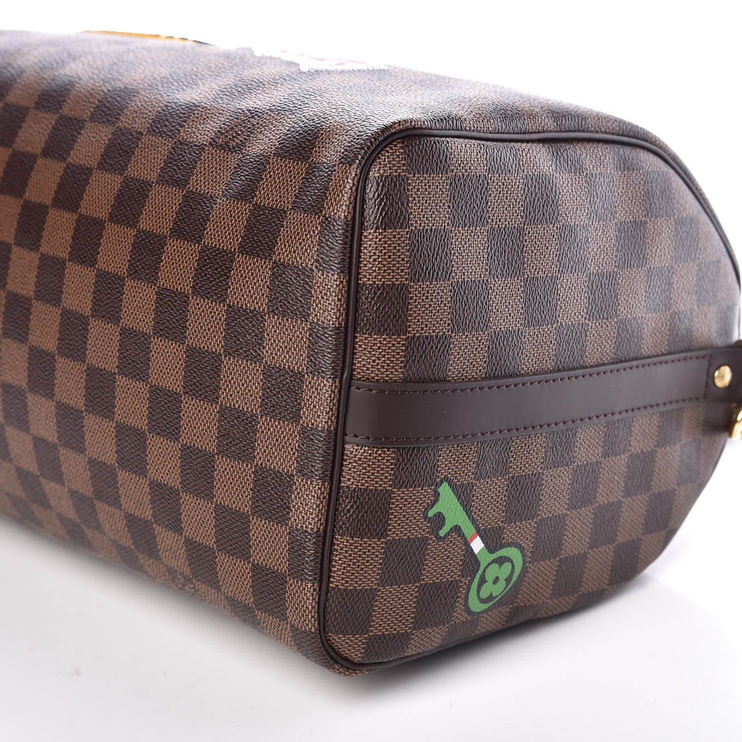 Louis Vuitton Damier Ebene Patches Speedy Bandouliere 30 10 of 10