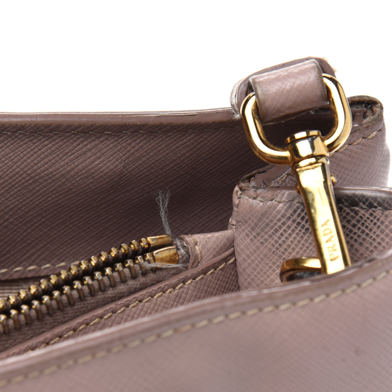 Prada Saffiano Small Galleria Double Zip Tote Cammeo 9 of 29