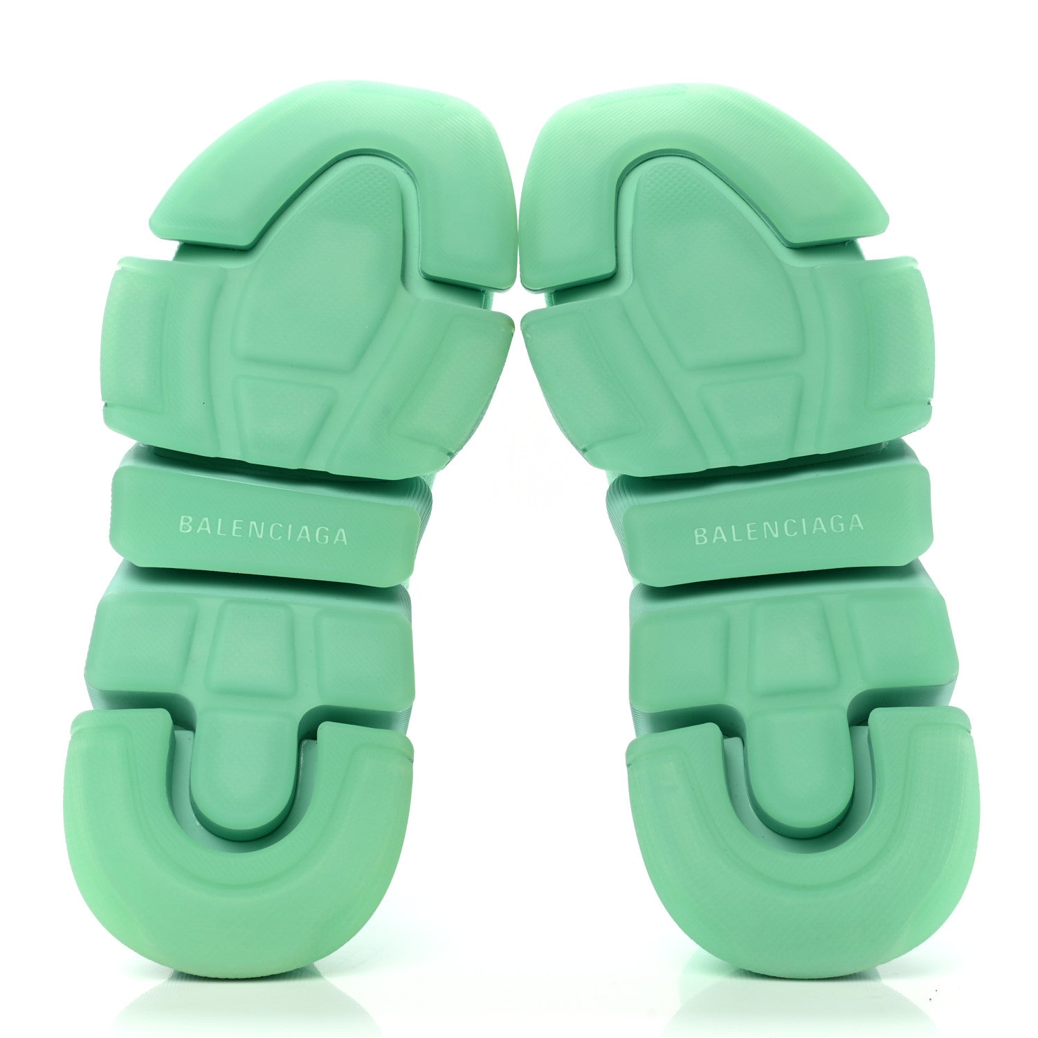 Balenciaga Technical 3D Recycled Knit Womens Speed 2.0 Transparent Sole Sneakers 37 Mint 5 of 9