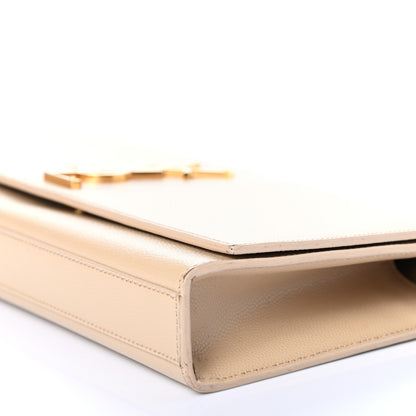 Saint Laurent Grain De Poudre Classic Monogram Cassandre Clutch Nude 9 of 12