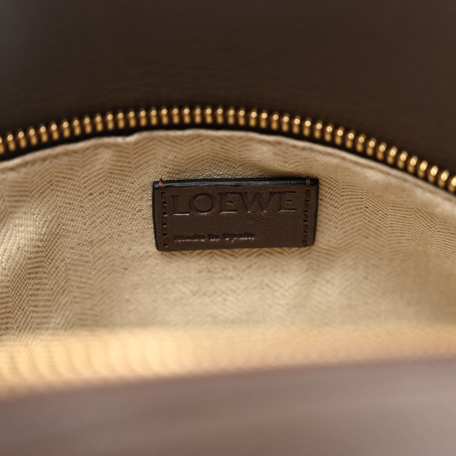 Loewe Goatskin Medium Puzzle Edge Bag Taupe 7 of 9
