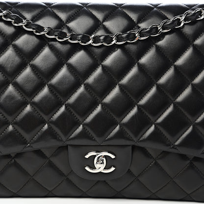Chanel Lambskin Quilted Maxi Single Flap Black 12 of 12