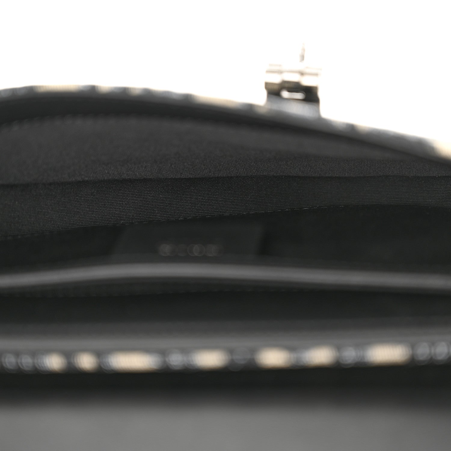 Christian Dior Oblique Smooth Calfskin Saddle Messenger Beige Black 5 of 10