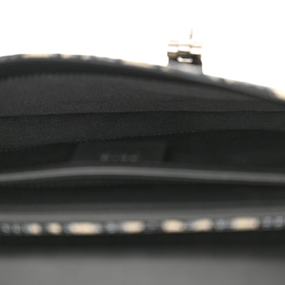 Christian Dior Oblique Smooth Calfskin Saddle Messenger Beige Black 5 of 10