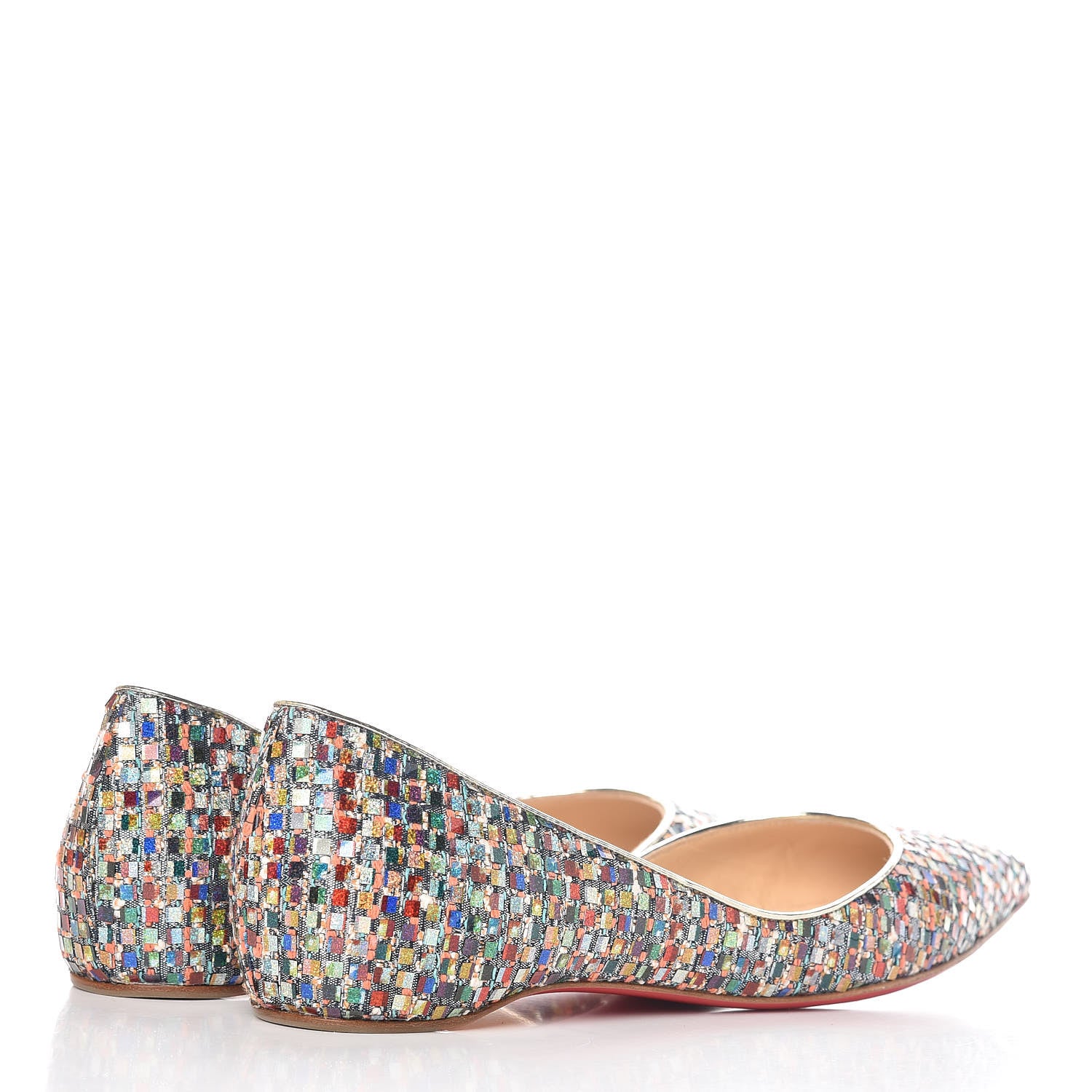Christian Louboutin Tresse Vitraux Specchio Iriza Flats 37 Multicolor 4 of 8