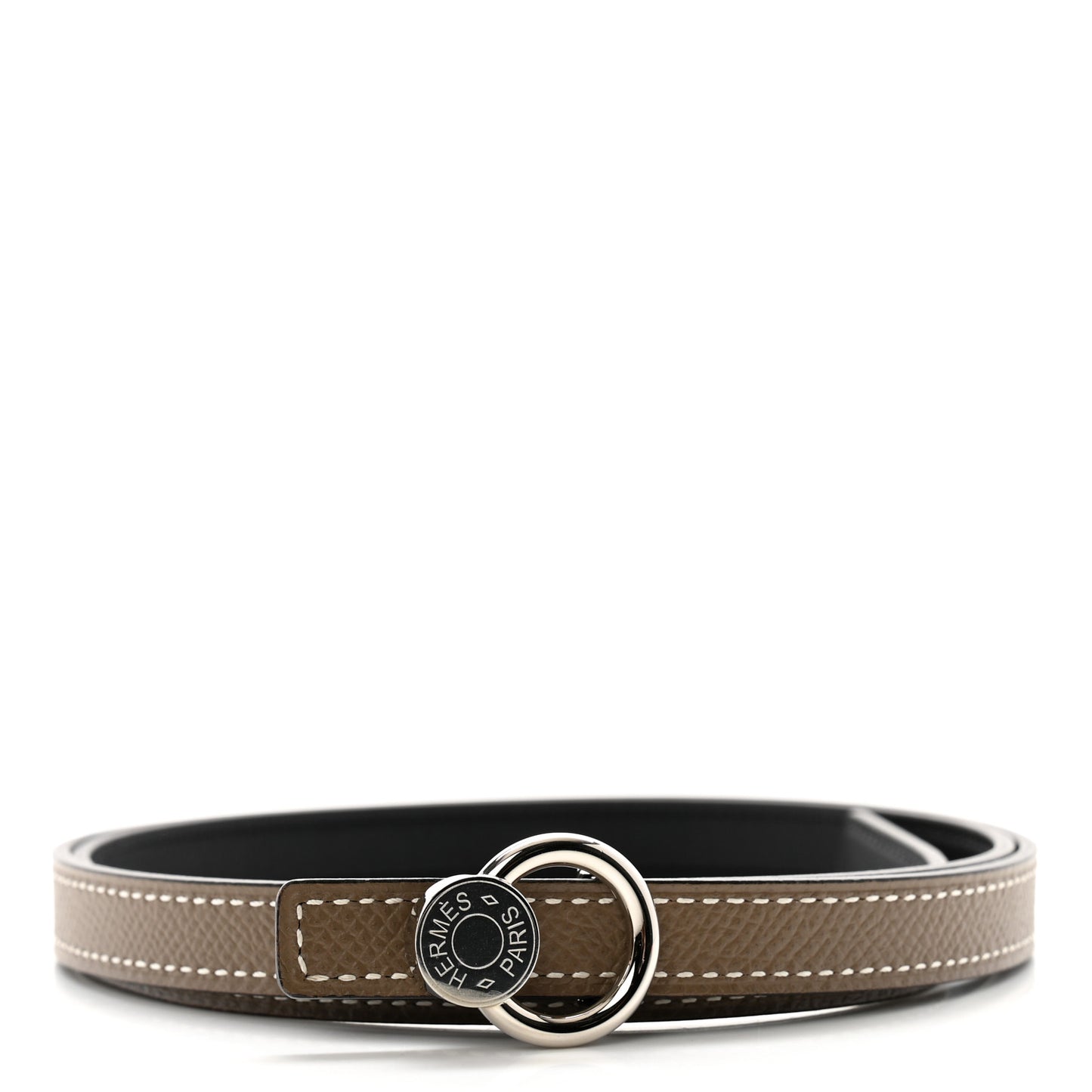 Swift Epsom 13mm Mini Laquee Reversible Belt 80 32 Etoupe Black