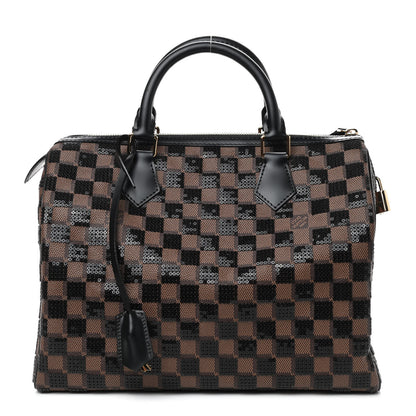 Louis Vuitton Damier Paillettes Speedy 30 Black 1 of 9