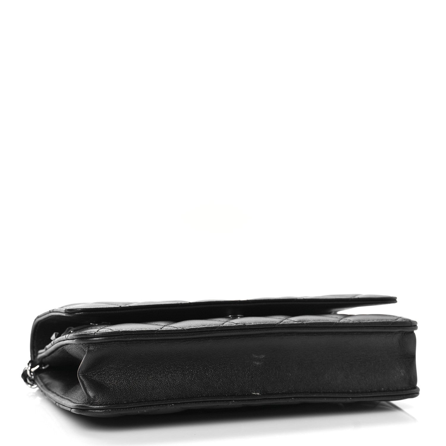 Chanel Lambskin Quilted Wallet On Chain WOC Black 3 of 13