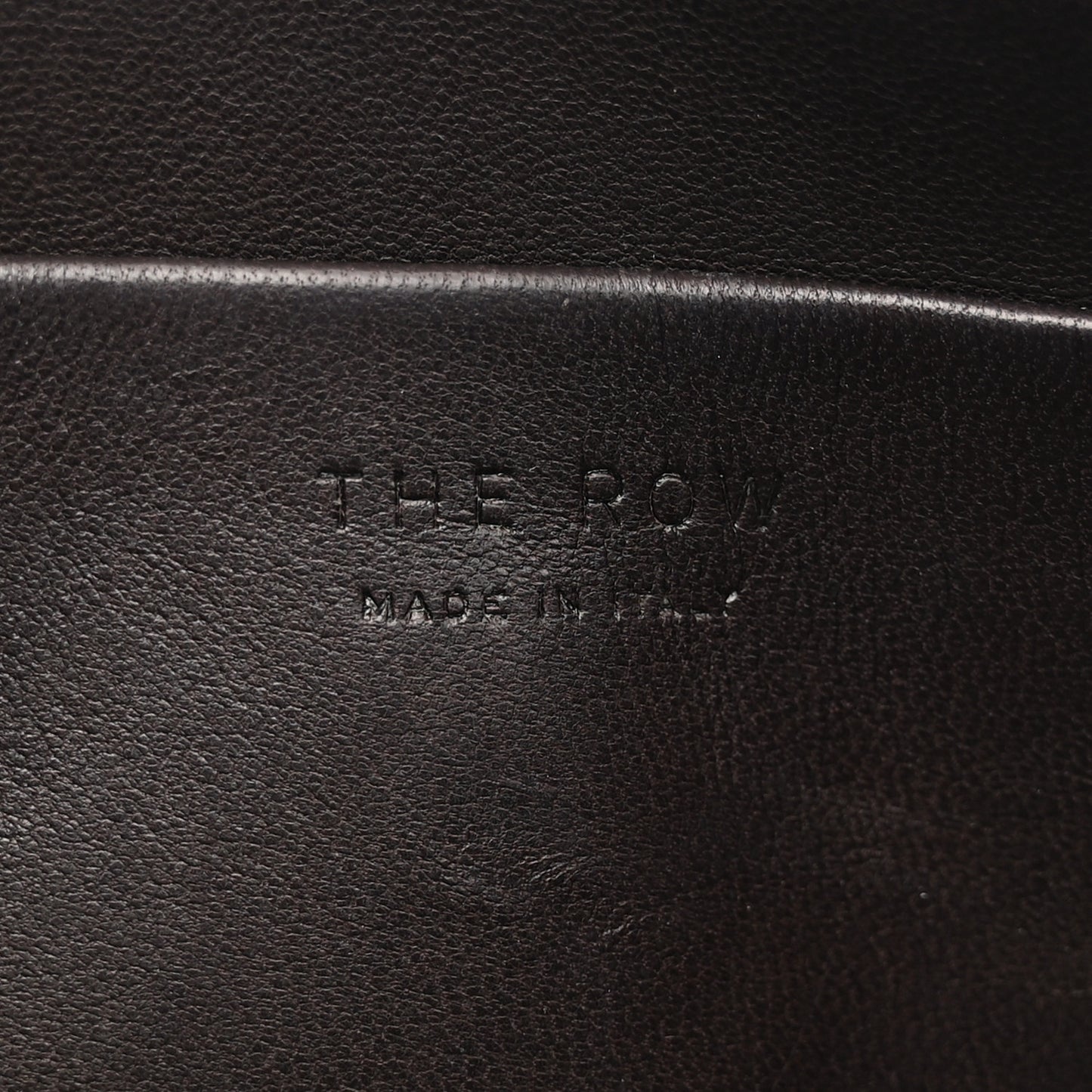 Grained Calfskin Rene Crossbody Dark Brown