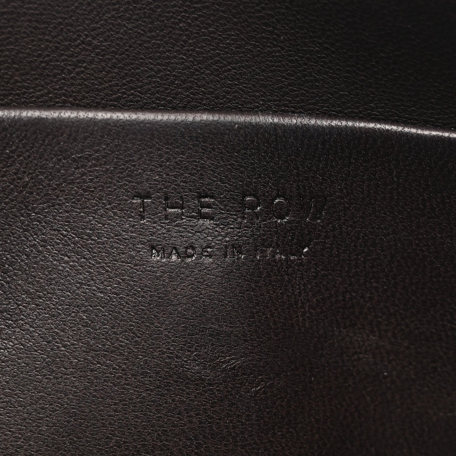 The Row Grained Calfskin Rene Crossbody Dark Brown 6 of 11