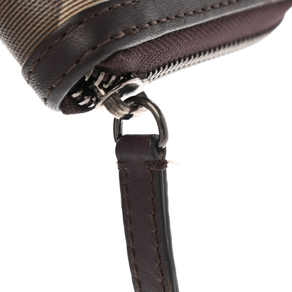 Burberry Smoked Check Zip Around Wallet Chocolate 9 of 9