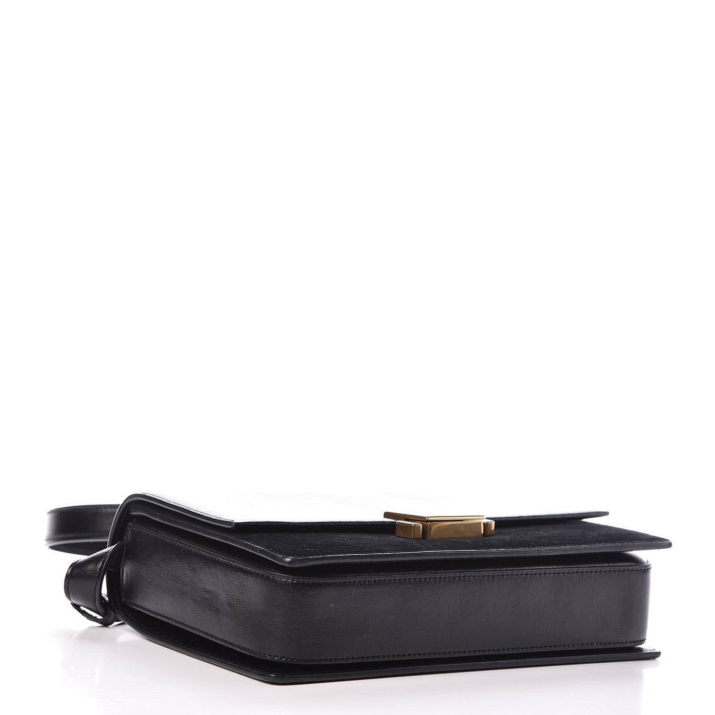 Smooth Calfskin Suede Medium Bellechasse Black