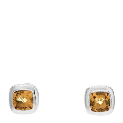 David Yurman Sterling Silver Citrine 11mm Albion Earrings 1 of 4