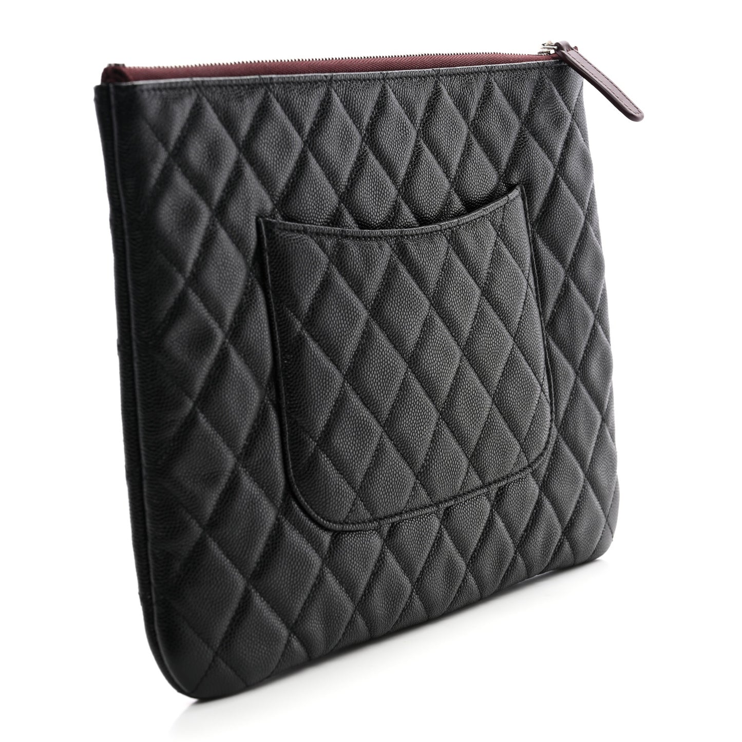 Caviar Quilted Medium Cosmetic Case Black