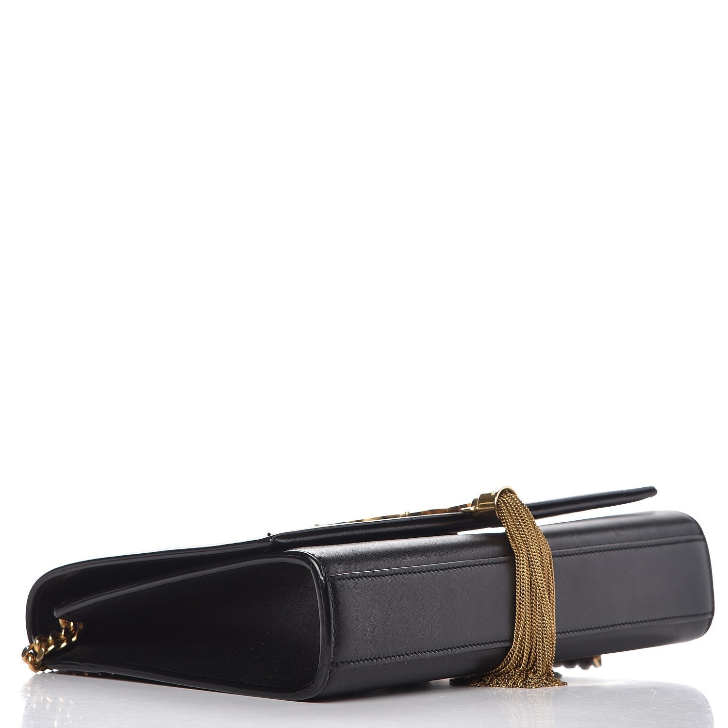 Saint Laurent Smooth Calfskin Medium Classic Monogram Kate Tassel Satchel Black 4 of 9