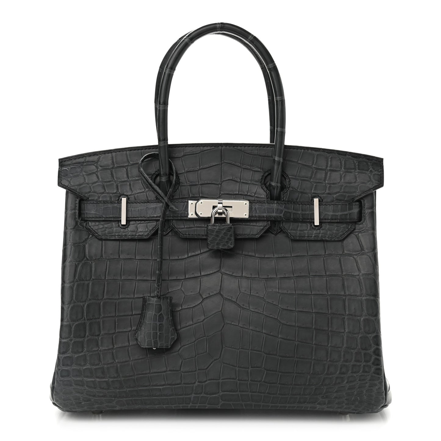 Matte Niloticus Crocodile Birkin 30 Plomb