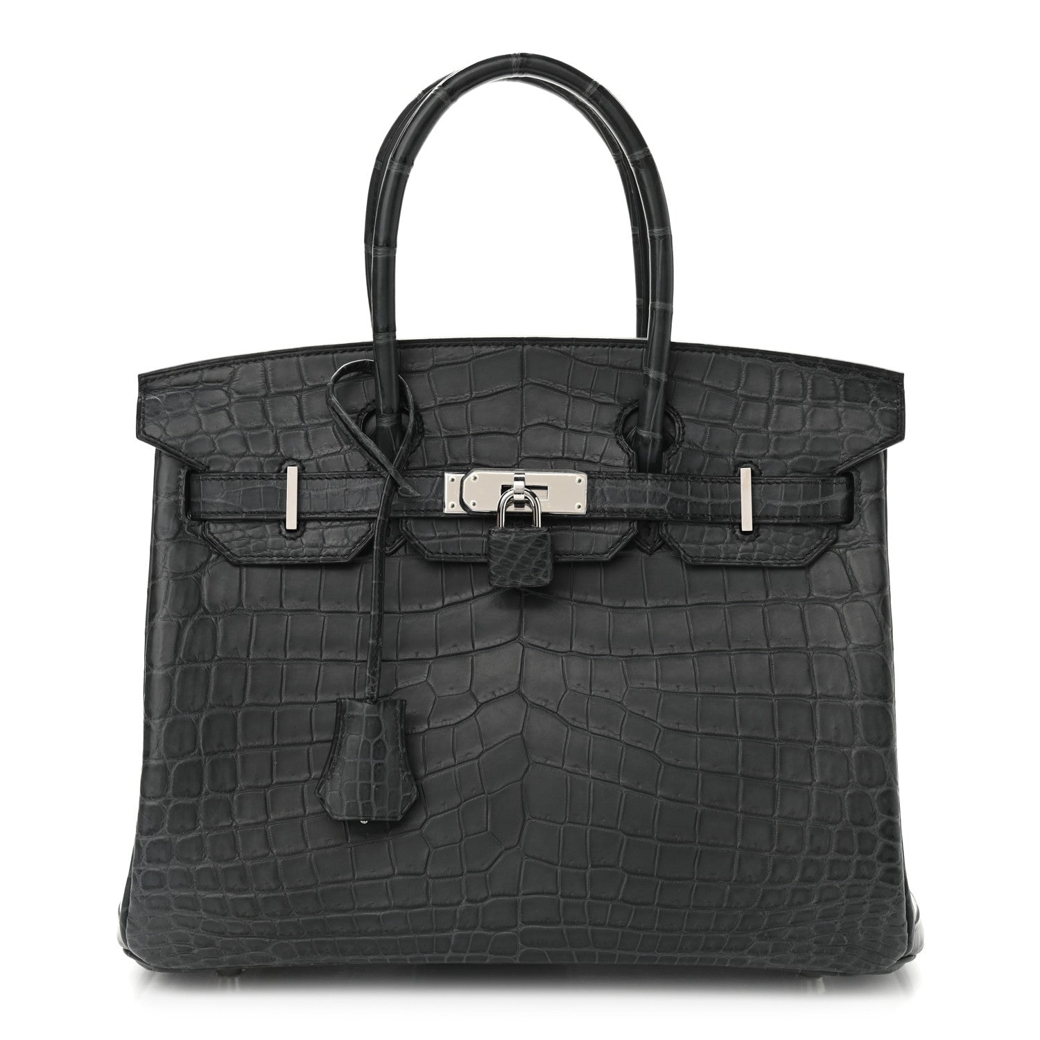 Hermes Matte Niloticus Crocodile Birkin 30 Plomb 1 of 11