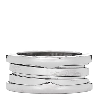 Bulgari 18K White Gold B.Zero1 Three-Band Ring 53 6.5 3 of 5
