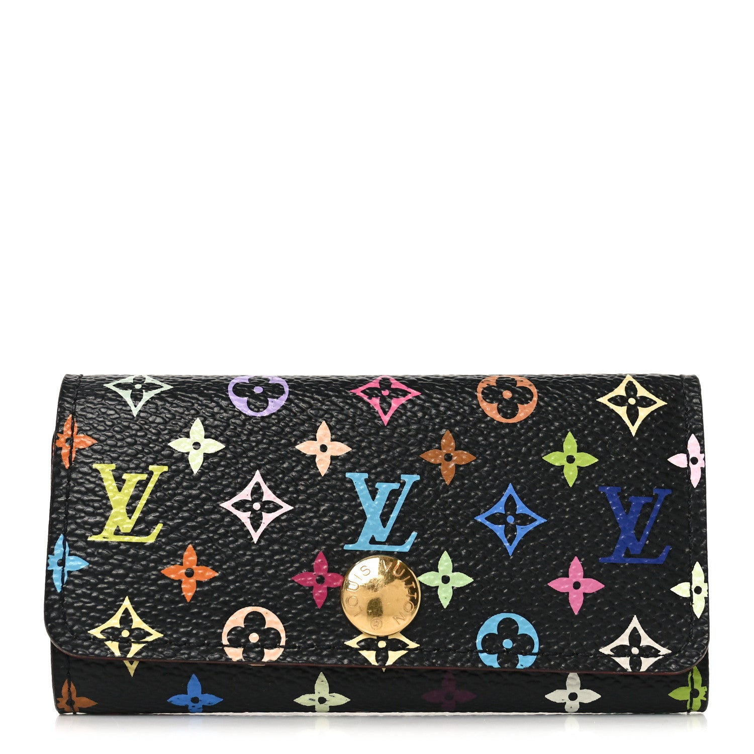 Louis Vuitton Monogram Multicolor Multicles 4 Key Holder Black 1 of 6