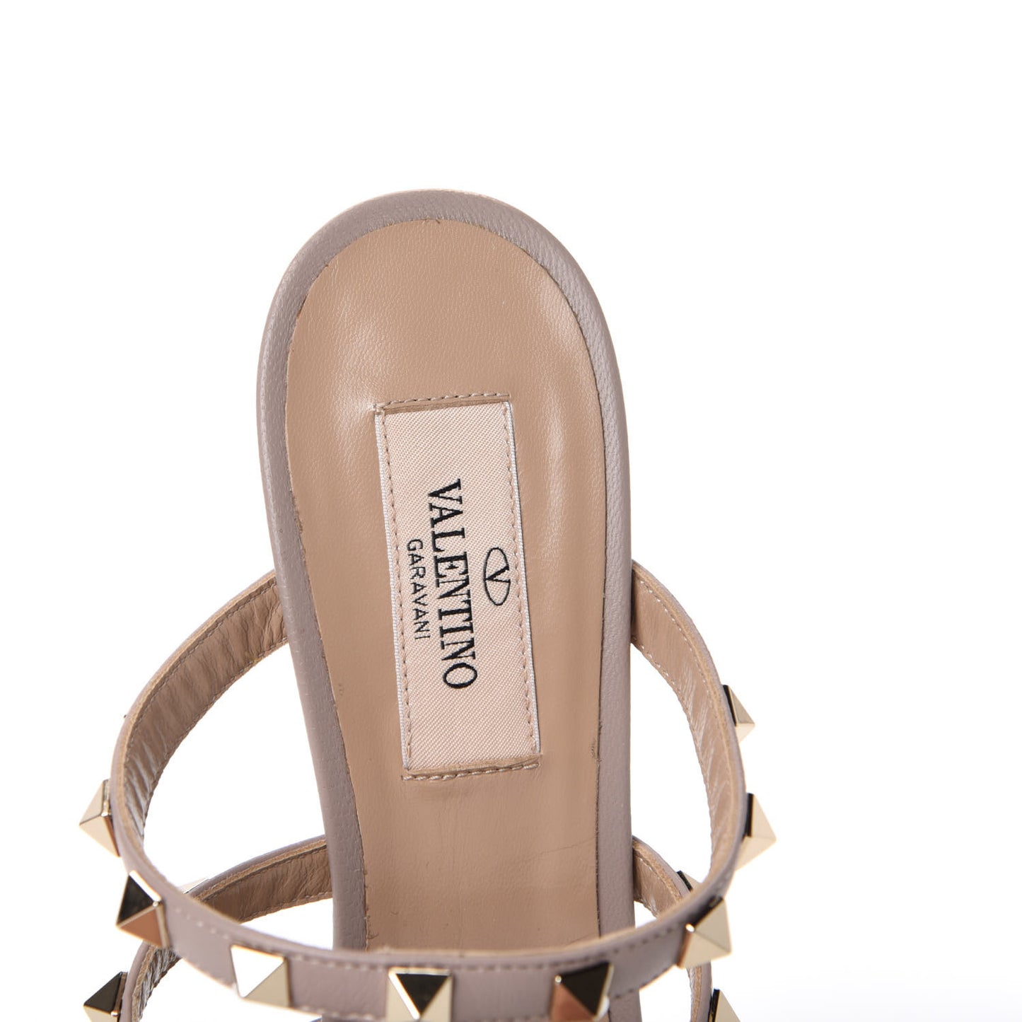 Calfskin Nappa Rockstud 90mm Cage Mules 37 Rouge Pur Poudre