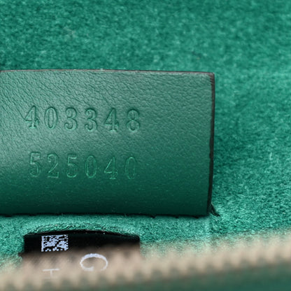 Gucci GG Supreme Monogram Embroidered Medium Dionysus Shoulder Bag Emerald 7 of 11