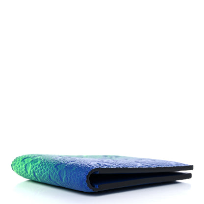 Louis Vuitton Taurillon Illusion Slender Wallet Bleu Vert 4 of 6