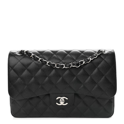 Chanel Caviar Quilted Jumbo Double Flap Black 1 of 9