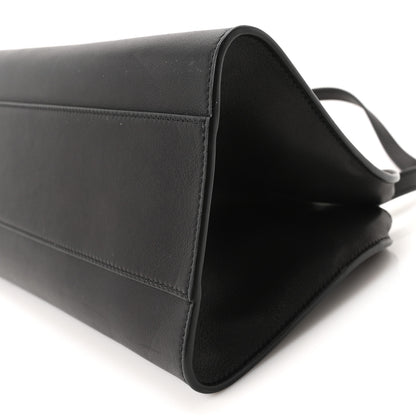 The Row Smooth Calfskin Peggy Bag Black 9 of 9