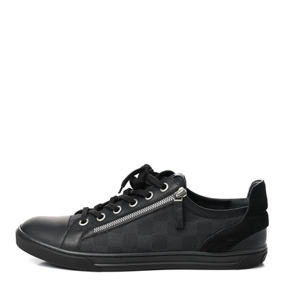 Louis Vuitton Damier Graphite Calfskin Suede Mens Aventure Sneakers 9 1 of 11