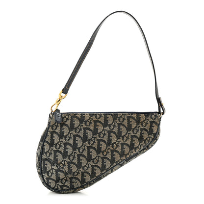 Christian Dior Monogram Mini Saddle Pochette Black 1 of 13