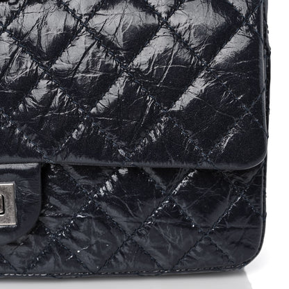 Chanel Distressed Patent Quilted 2.55 Reissue 225 Flap Navy 14 of 16
