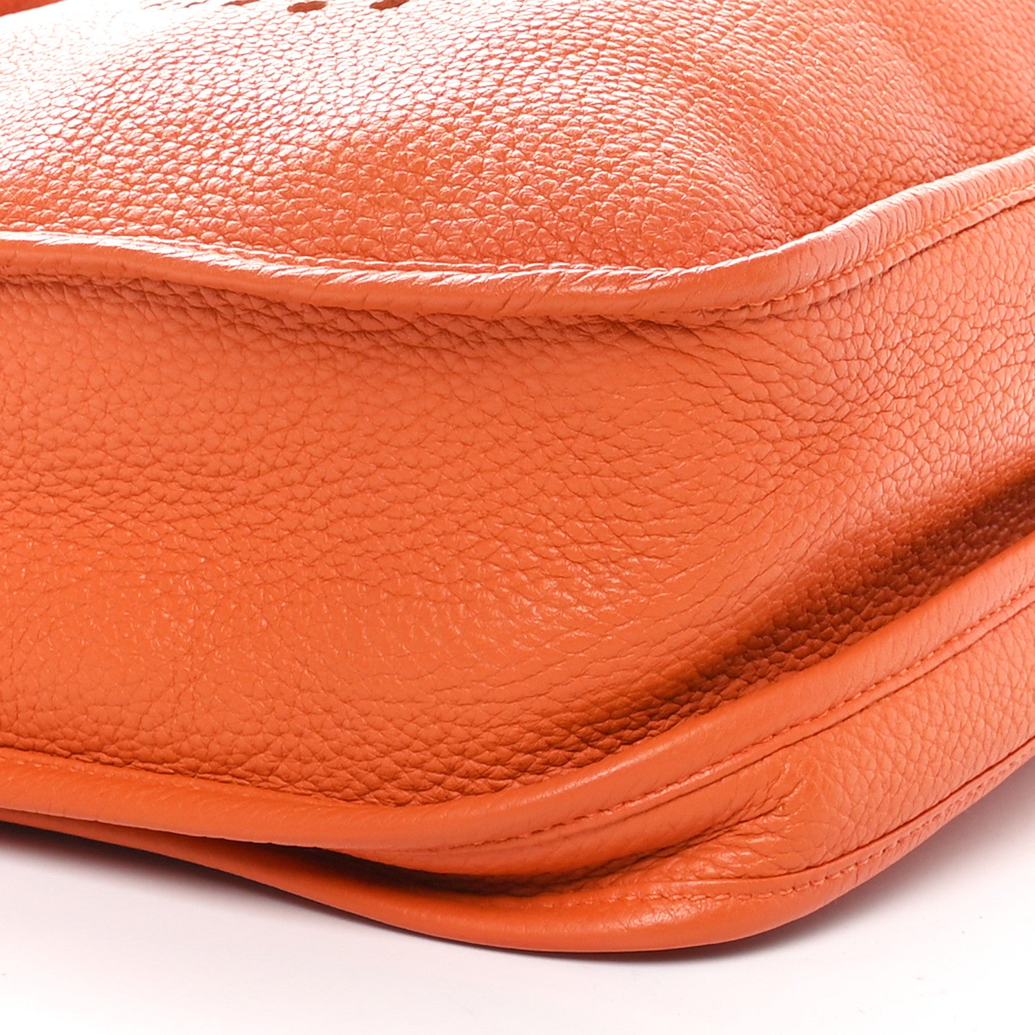 Hermes Taurillon Clemence Evelyne III GM Orange 9 of 10