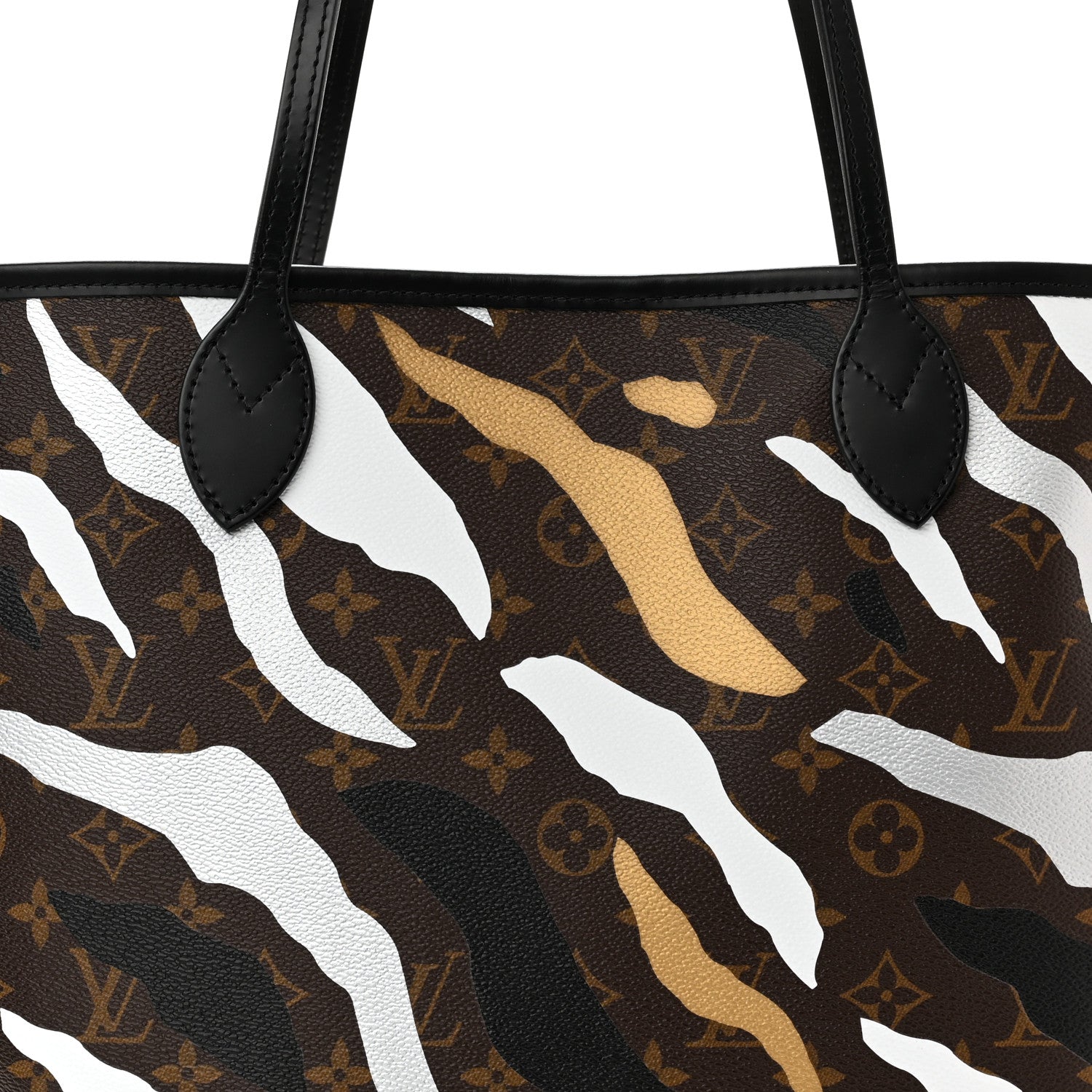 Louis Vuitton X LOL Monogram Neverfull MM Gold Silver 8 of 10