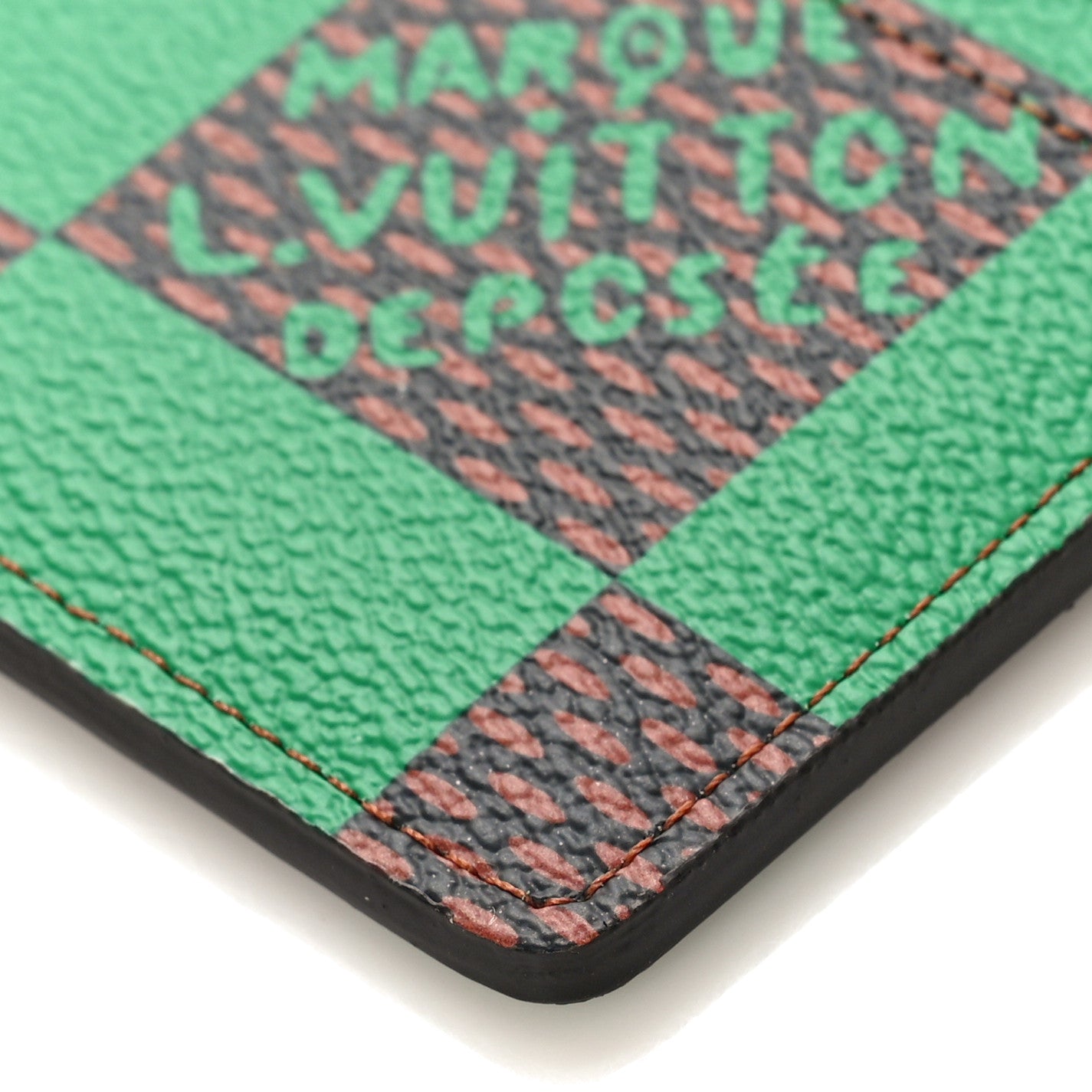 Louis Vuitton Damier Pop Porte Cartes Simple Green 8 of 8
