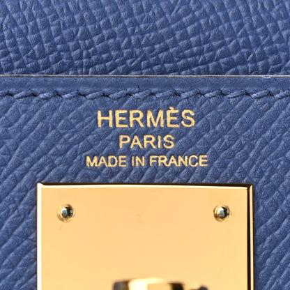 Hermes Epsom Kelly Sellier 28 Bleu Brighton 8 of 10