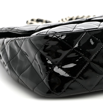 Chanel Patent Quilted Jumbo Single Flap Black 9 of 10