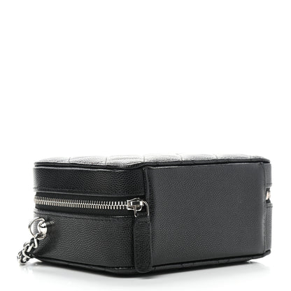Chanel Caviar Quilted CC Vanity Case With Chain Black 4 of 9