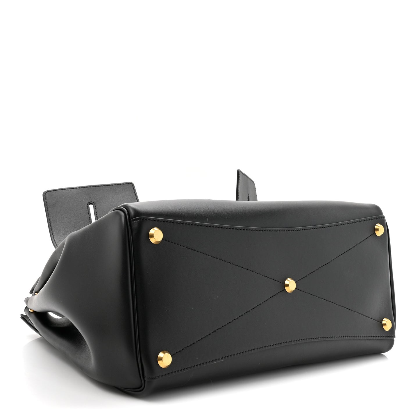 Smooth Calfskin Medium Bel Air Carry All Bag Black