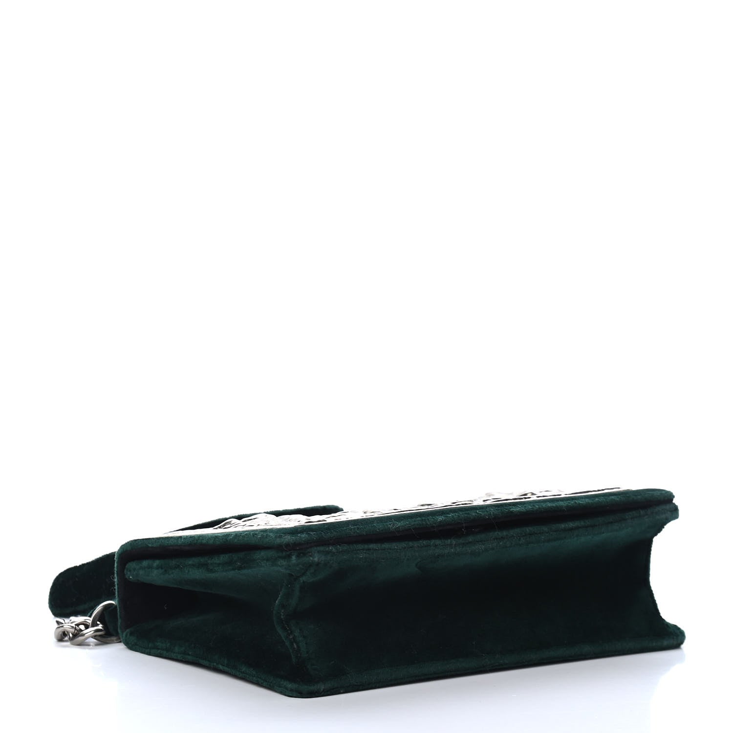 Prada Velluto Cahier Lock Trunk Crossbody Bag Smeraldo 3 of 4