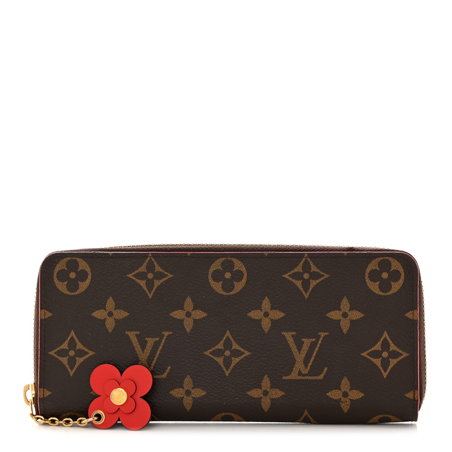 Monogram Blooming Flowers Clemence Wallet Coquelicot