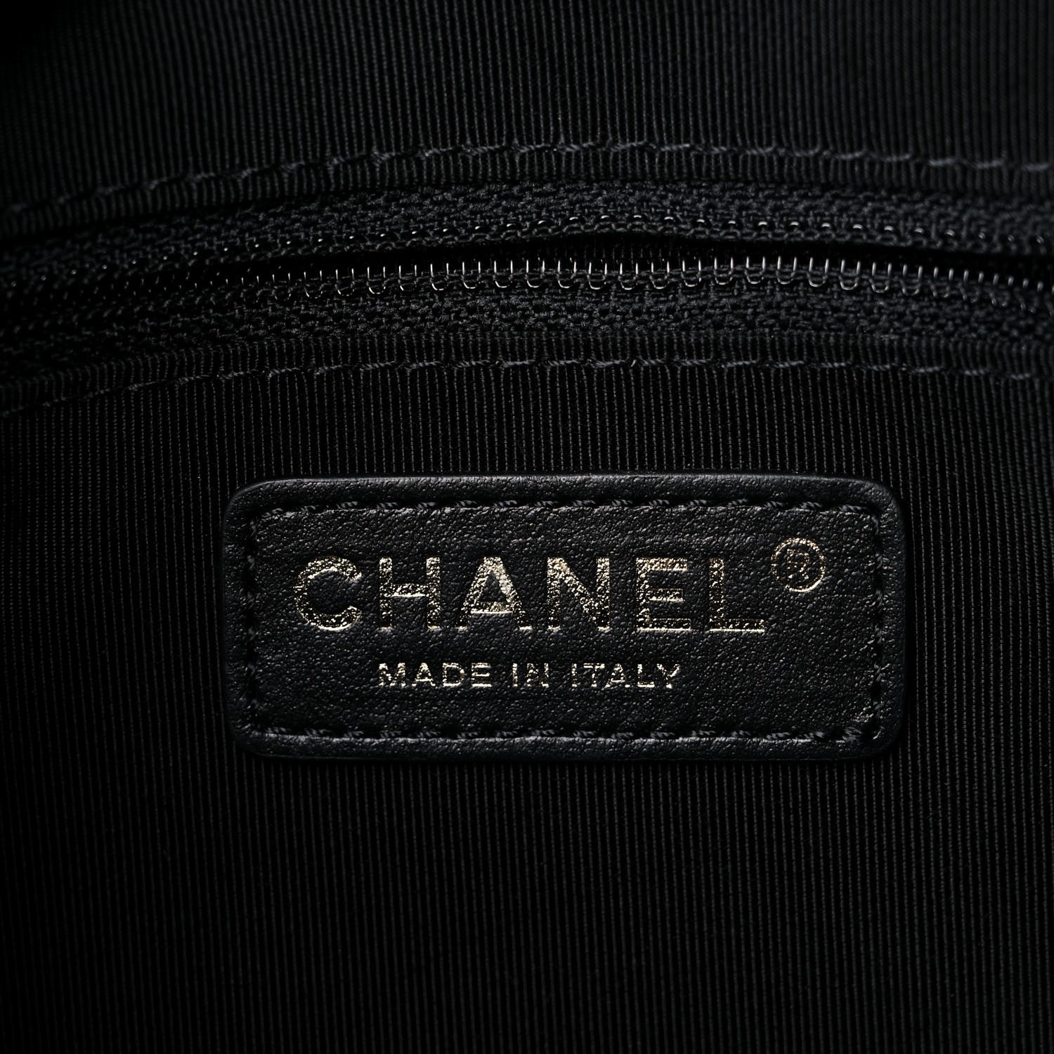 Chanel Lambskin Quilted Small Drawstring Shopping Bag Black 6 of 10