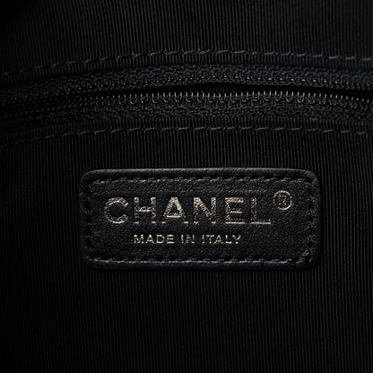 Chanel Lambskin Quilted Small Drawstring Shopping Bag Black 6 of 10